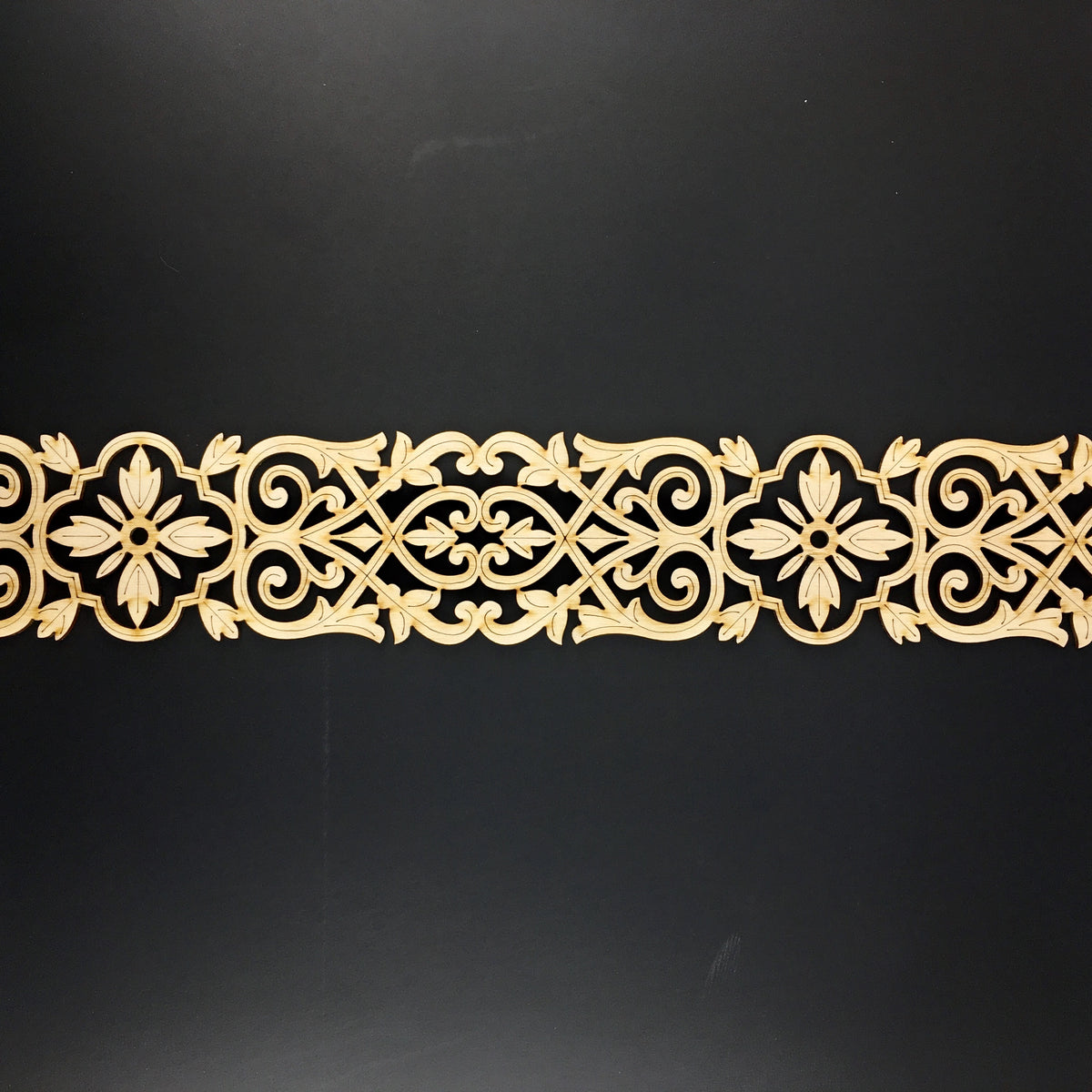 Moroccan Decorative Laser Cut Craft Wood Work Border Panel (B-001