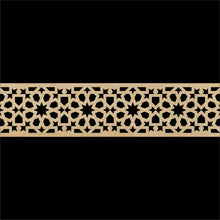 Load image into Gallery viewer, Moroccan Decorative Laser Cut Craft Wood Work Border Panel (B-002)