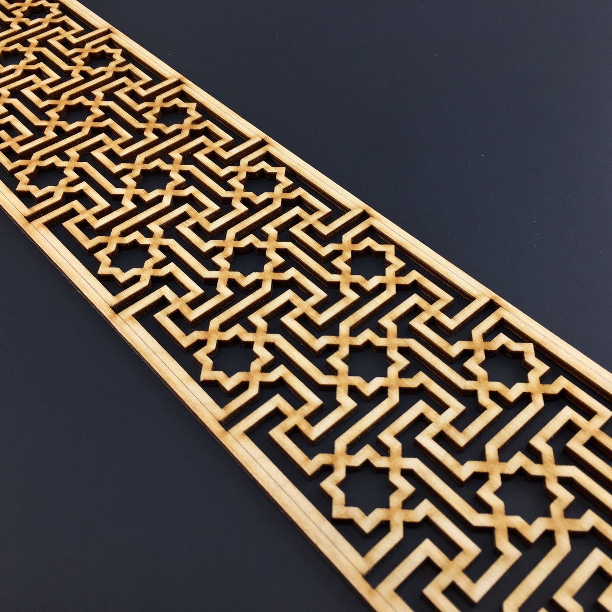Moroccan Decorative Laser Cut Craft Wood Work Border Panel (B-033