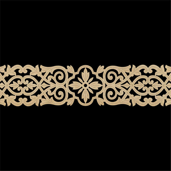 Moroccan Decorative Laser Cut Craft Wood Work Border Panel (B-001)