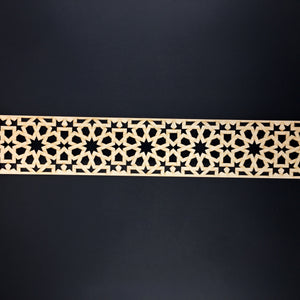 Moroccan Decorative Laser Cut Craft Wood Work Border Panel (B-002)