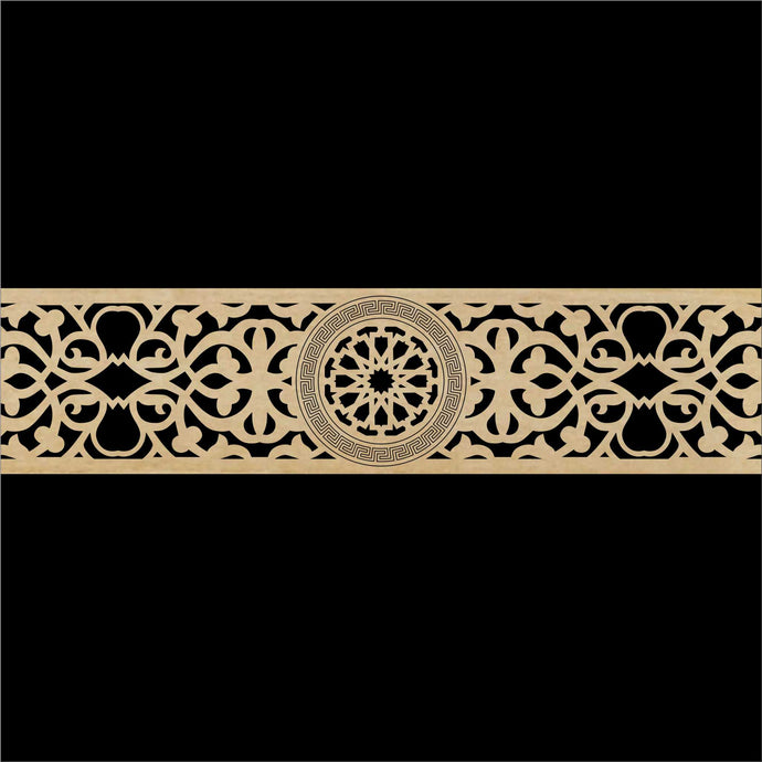 Moroccan Decorative Laser Cut Craft Wood Work Border Panel (B-003)