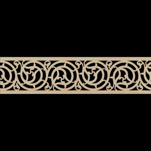 Moroccan Decorative Laser Cut Craft Wood Work Border Panel (B-004)