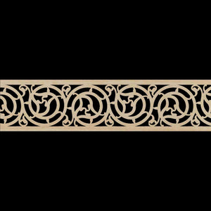 Moroccan Decorative Laser Cut Craft Wood Work Border Panel (B-004)