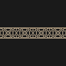 Load image into Gallery viewer, Moroccan Decorative Laser Cut Craft Wood Work Border Panel (B-005)