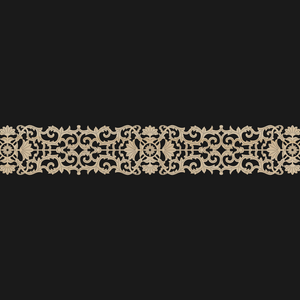 Moroccan Decorative Laser Cut Craft Wood Work Border Panel (B-006)