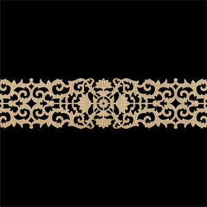 Moroccan Decorative Laser Cut Craft Wood Work Border Panel (B-006)
