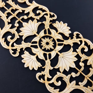 Moroccan Decorative Laser Cut Craft Wood Work Border Panel (B-006)