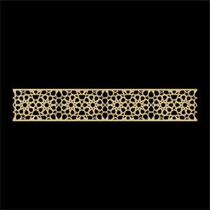 Moroccan Decorative Laser Cut Craft Wood Work Border Panel (B-008)