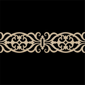 Moroccan Decorative Laser Cut Craft Wood Work Border Panel (B-013)