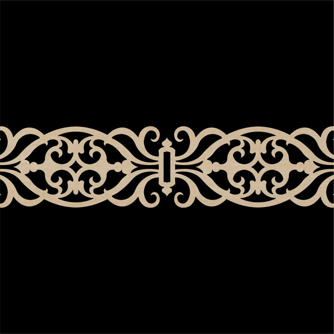 Moroccan Decorative Laser Cut Craft Wood Work Border Panel (B-013)