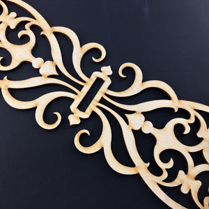 Moroccan Decorative Laser Cut Craft Wood Work Border Panel (B-013)