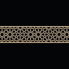 Load image into Gallery viewer, Moroccan Decorative Laser Cut Craft Wood Work Border Panel (B-018)