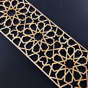 Moroccan Decorative Laser Cut Craft Wood Work Border Panel (B-019)