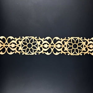 Moroccan Decorative Laser Cut Craft Wood Work Border Panel (B-020)
