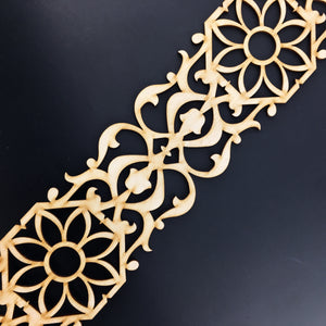 Moroccan Decorative Laser Cut Craft Wood Work Border Panel (B-020)
