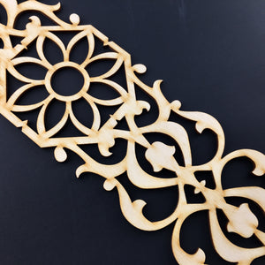 Moroccan Decorative Laser Cut Craft Wood Work Border Panel (B-020)