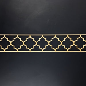 Moroccan Decorative Laser Cut Craft Wood Work Border Panel (B-023)