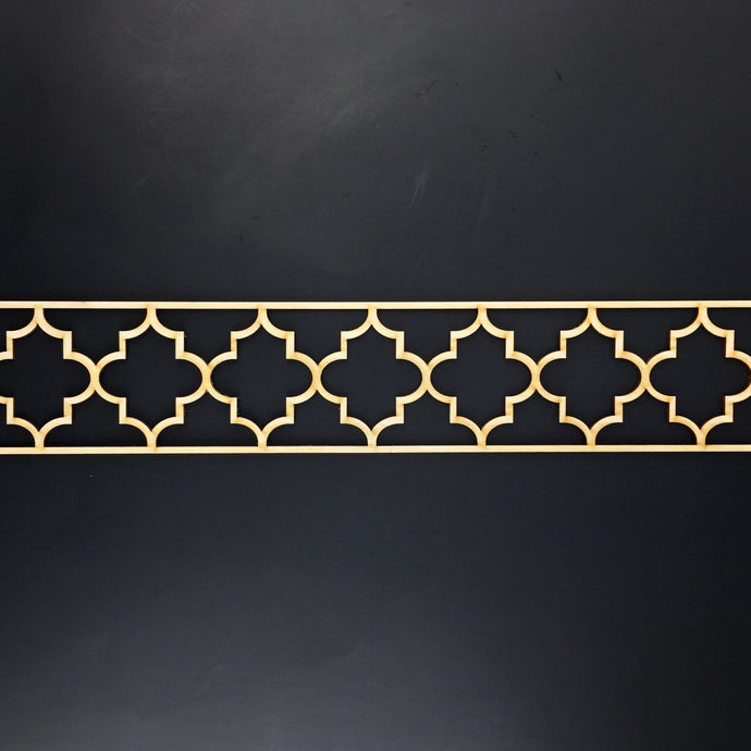 Moroccan Decorative Laser Cut Craft Wood Work Border Panel (B-023)