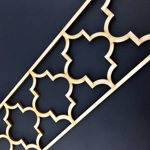 Moroccan Decorative Laser Cut Craft Wood Work Border Panel (B-023)