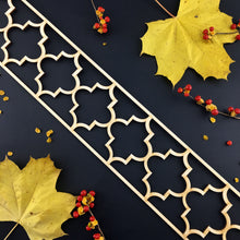 Load image into Gallery viewer, Moroccan Decorative Laser Cut Craft Wood Work Border Panel (B-023)