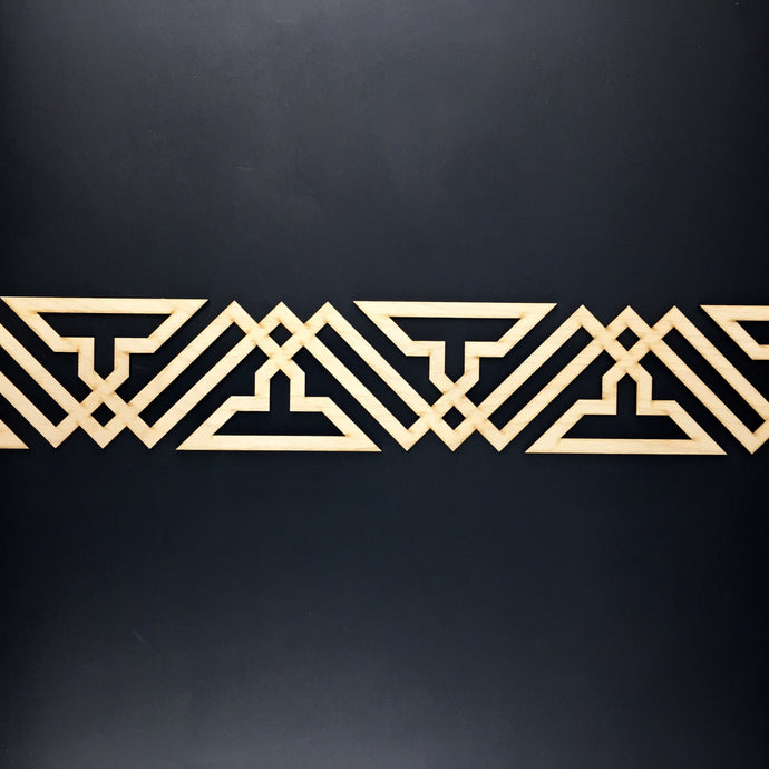 Moroccan Decorative Laser Cut Craft Wood Work Border Panel (B-024)