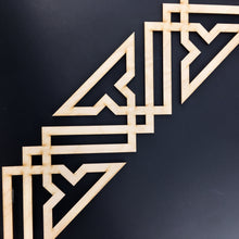 Load image into Gallery viewer, Moroccan Decorative Laser Cut Craft Wood Work Border Panel (B-024)