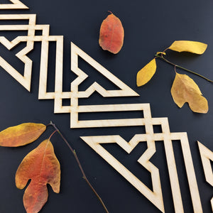 Moroccan Decorative Laser Cut Craft Wood Work Border Panel (B-024)