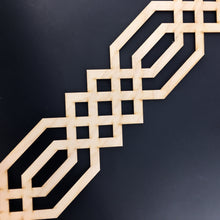 Load image into Gallery viewer, Moroccan Decorative Laser Cut Craft Wood Work Border Panel (B-025)
