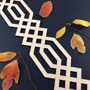 Moroccan Decorative Laser Cut Craft Wood Work Border Panel (B-025)