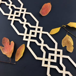Moroccan Decorative Laser Cut Craft Wood Work Border Panel (B-026)