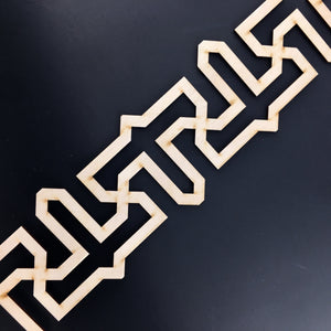 Moroccan Decorative Laser Cut Craft Wood Work Border Panel (B-027)