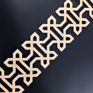 Moroccan Decorative Laser Cut Craft Wood Work Border Panel (B-028)