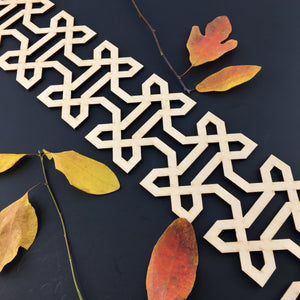 Moroccan Decorative Laser Cut Craft Wood Work Border Panel (B-028)