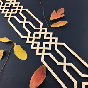 Moroccan Decorative Laser Cut Craft Wood Work Border Panel (B-029)