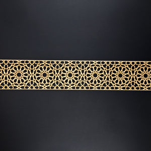 Moroccan Decorative Laser Cut Craft Wood Work Border Panel (B-030)