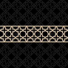 Load image into Gallery viewer, Moroccan Decorative Laser Cut Craft Wood Work Border Panel (B-031)