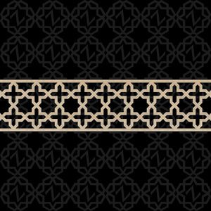 Moroccan Decorative Laser Cut Craft Wood Work Border Panel (B-031)