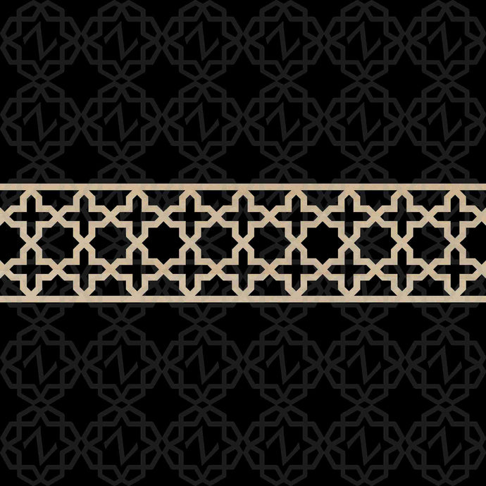 Moroccan Decorative Laser Cut Craft Wood Work Border Panel (B-031)