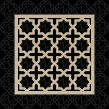 Load image into Gallery viewer, Moroccan Decorative Laser Cut Craft Wood Work Border Panel (B-031)