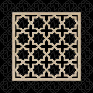 Moroccan Decorative Laser Cut Craft Wood Work Border Panel (B-031)