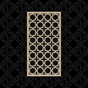 Moroccan Decorative Laser Cut Craft Wood Work Border Panel (B-031)
