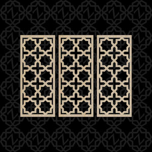 Moroccan Decorative Laser Cut Craft Wood Work Border Panel (B-031)