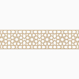 Moroccan Decorative Laser Cut Craft Wood Work Border Panel (B-032)
