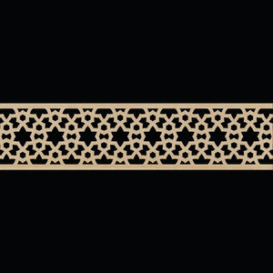 Moroccan Decorative Laser Cut Craft Wood Work Border Panel (B-034)