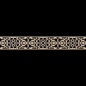 Moroccan Decorative Laser Cut Craft Wood Work Border Panel (B-038)