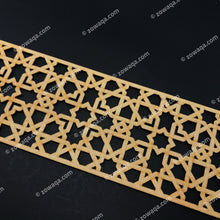 Load image into Gallery viewer, Moroccan Decorative Laser Cut Craft Wood Work Border Panel (B-040)