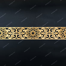 Load image into Gallery viewer, Moroccan Decorative Laser Cut Craft Wood Work Border Panel (B-041)