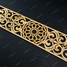 Load image into Gallery viewer, Moroccan Decorative Laser Cut Craft Wood Work Border Panel (B-041)