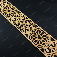 Load image into Gallery viewer, Moroccan Decorative Laser Cut Craft Wood Work Border Panel (B-041)
